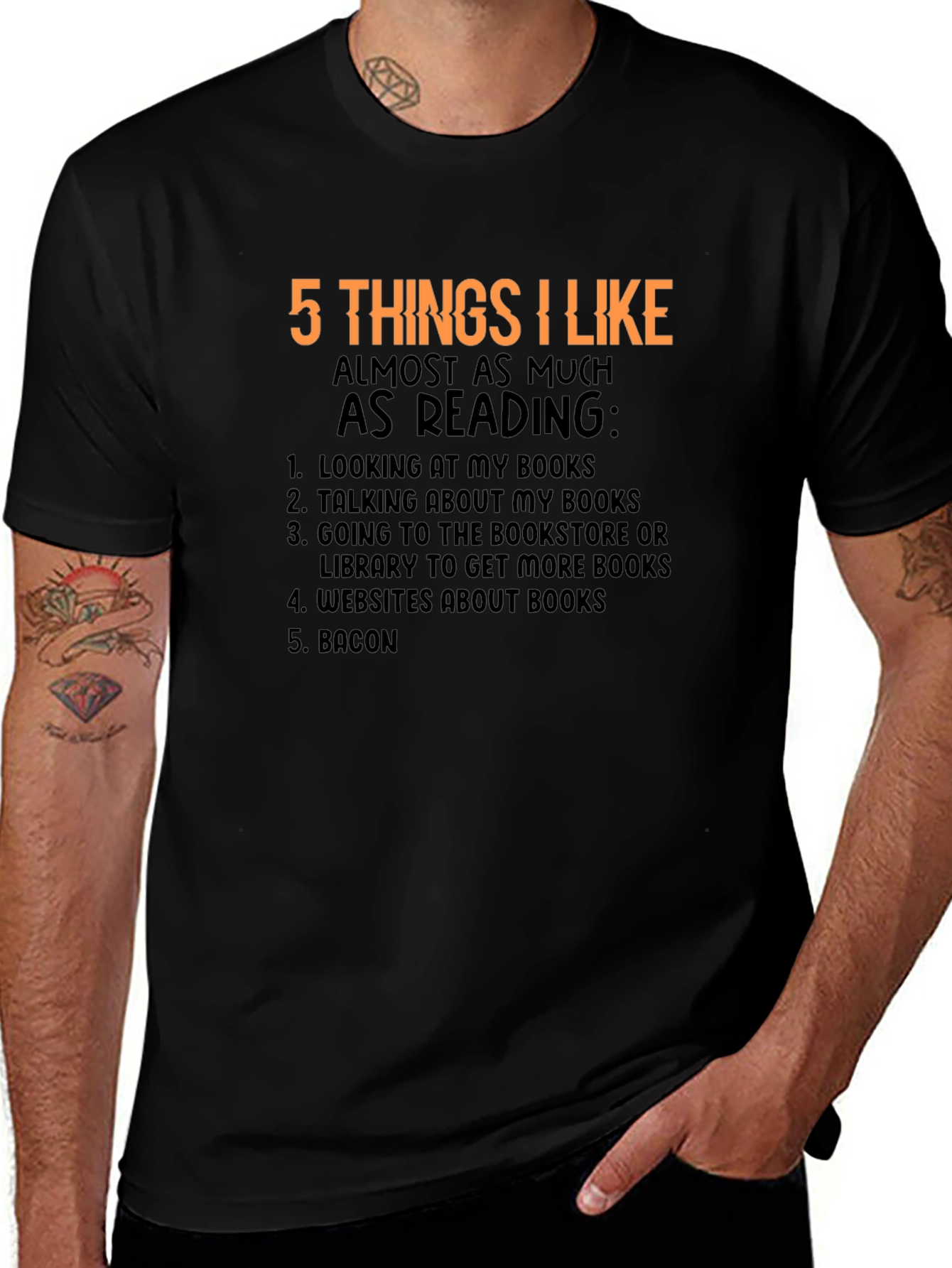5 Things I Like Reading T-Shirt