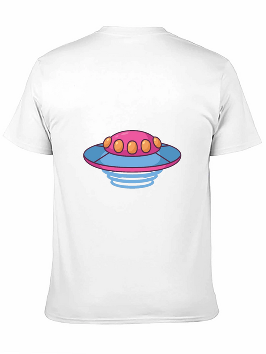 UFO Graphic Tee - Black Cotton T-Shirt
