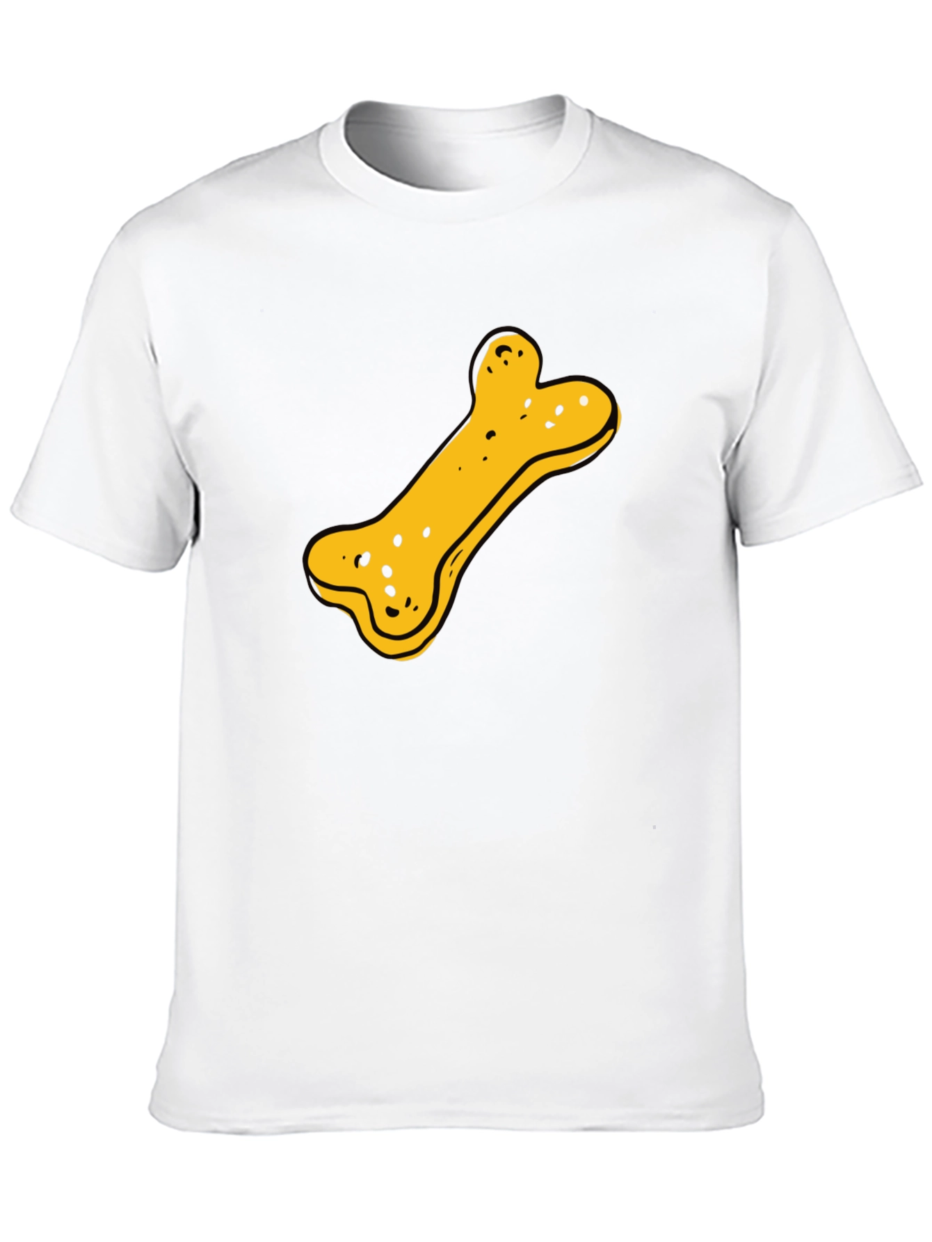 Dog Bone Graphic T-Shirt - Black