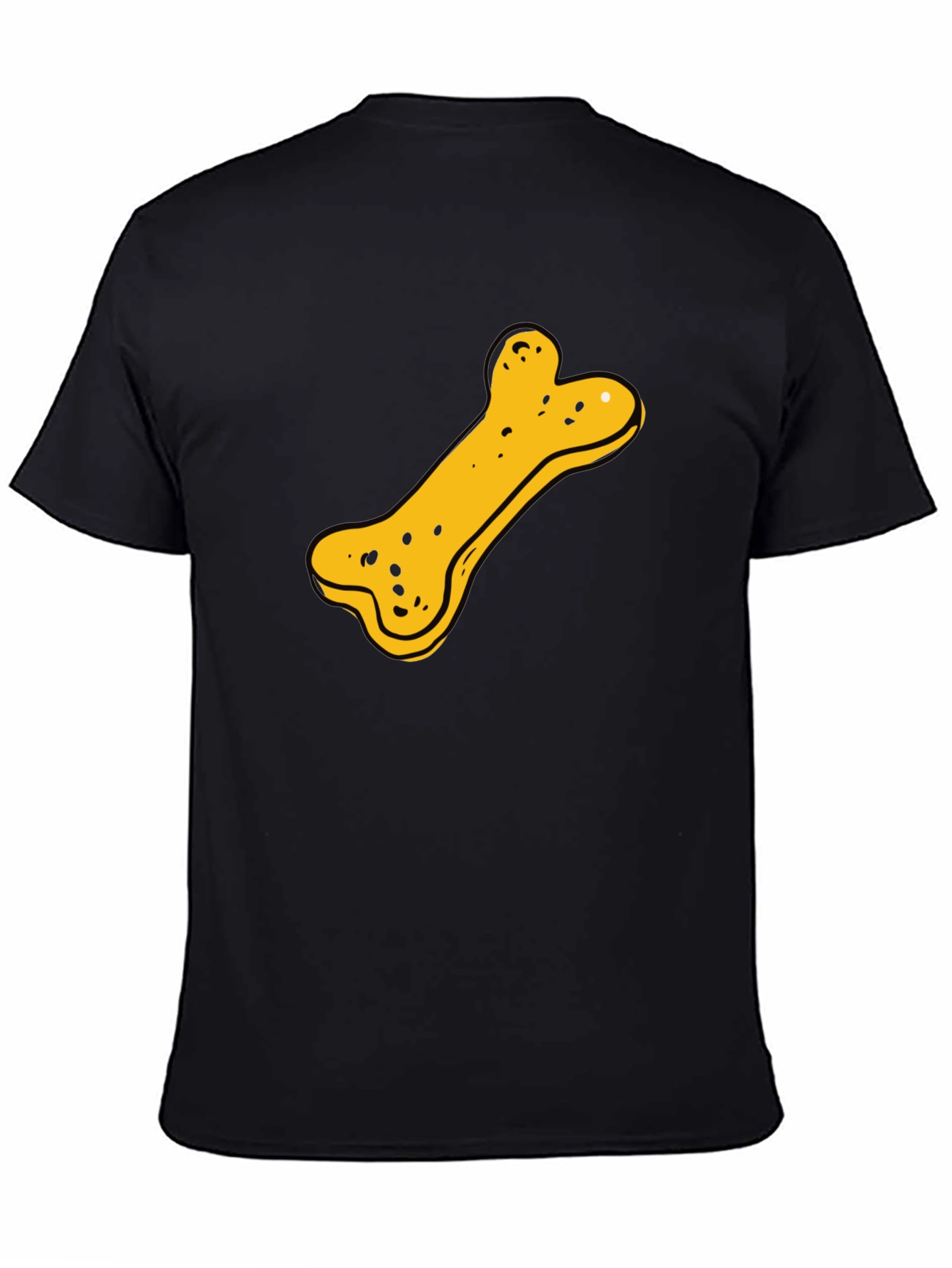 Dog Bone Graphic T-Shirt - Black