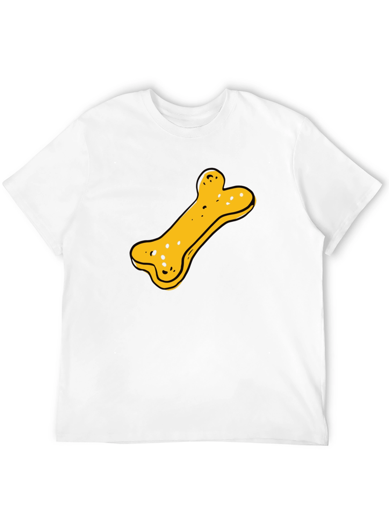 Dog Bone Graphic T-Shirt - Black