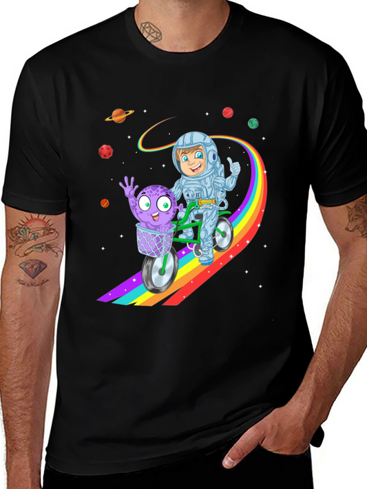 Astronaut & Alien Ride Kids T-Shirt