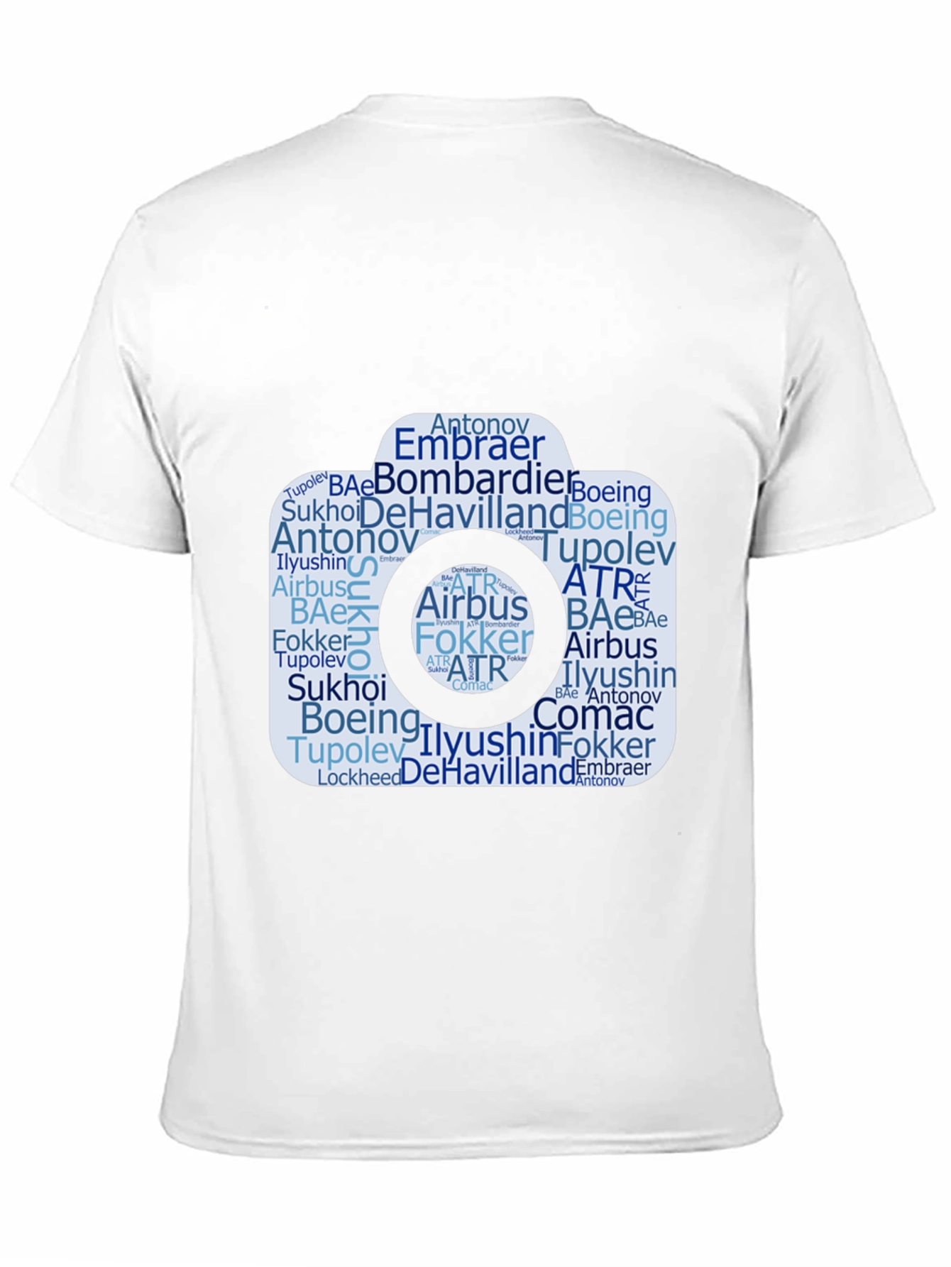 Aviation Company Word Art Camera T-Shirt