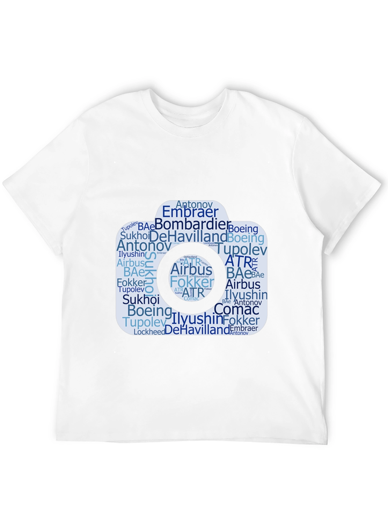 Aviation Company Word Art Camera T-Shirt