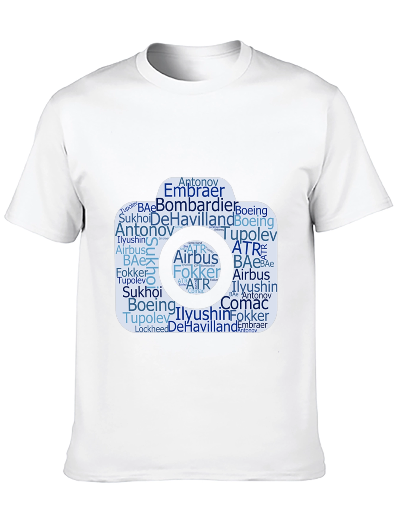 Aviation Company Word Art Camera T-Shirt