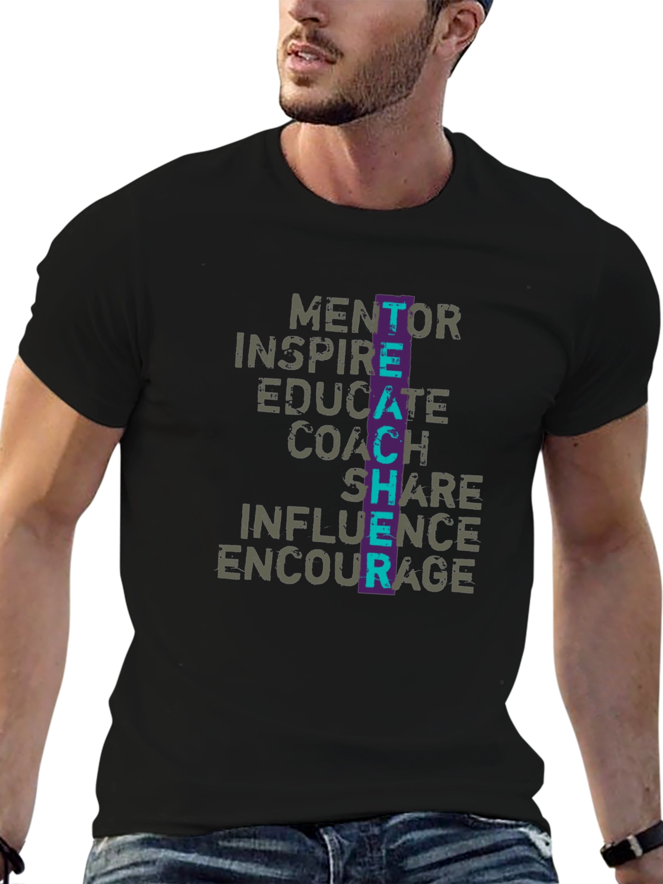 Teacher Mentor Inspire Graphic T-Shirt