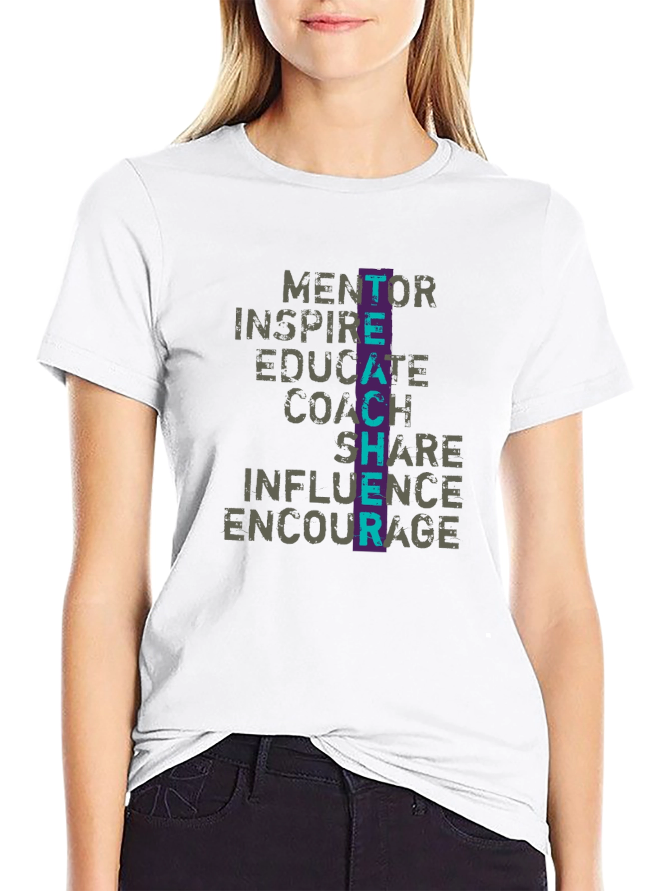Teacher Mentor Inspire Graphic T-Shirt
