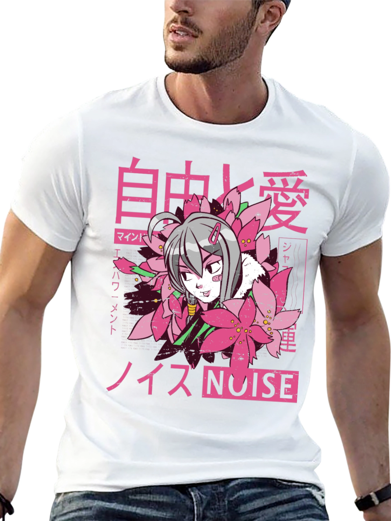 Anime Graphic Tee - Noise