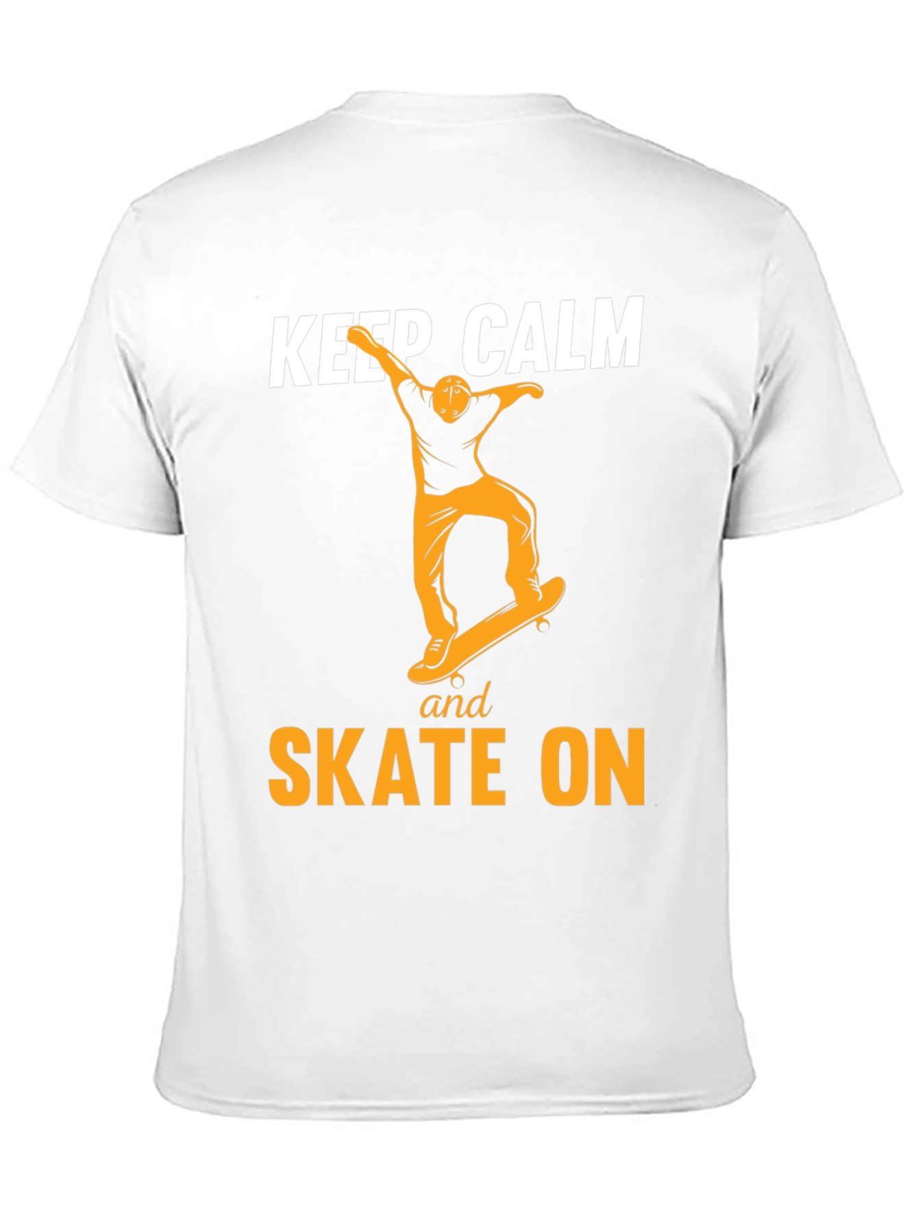 Keep Calm and Skate On Black T-Shirt