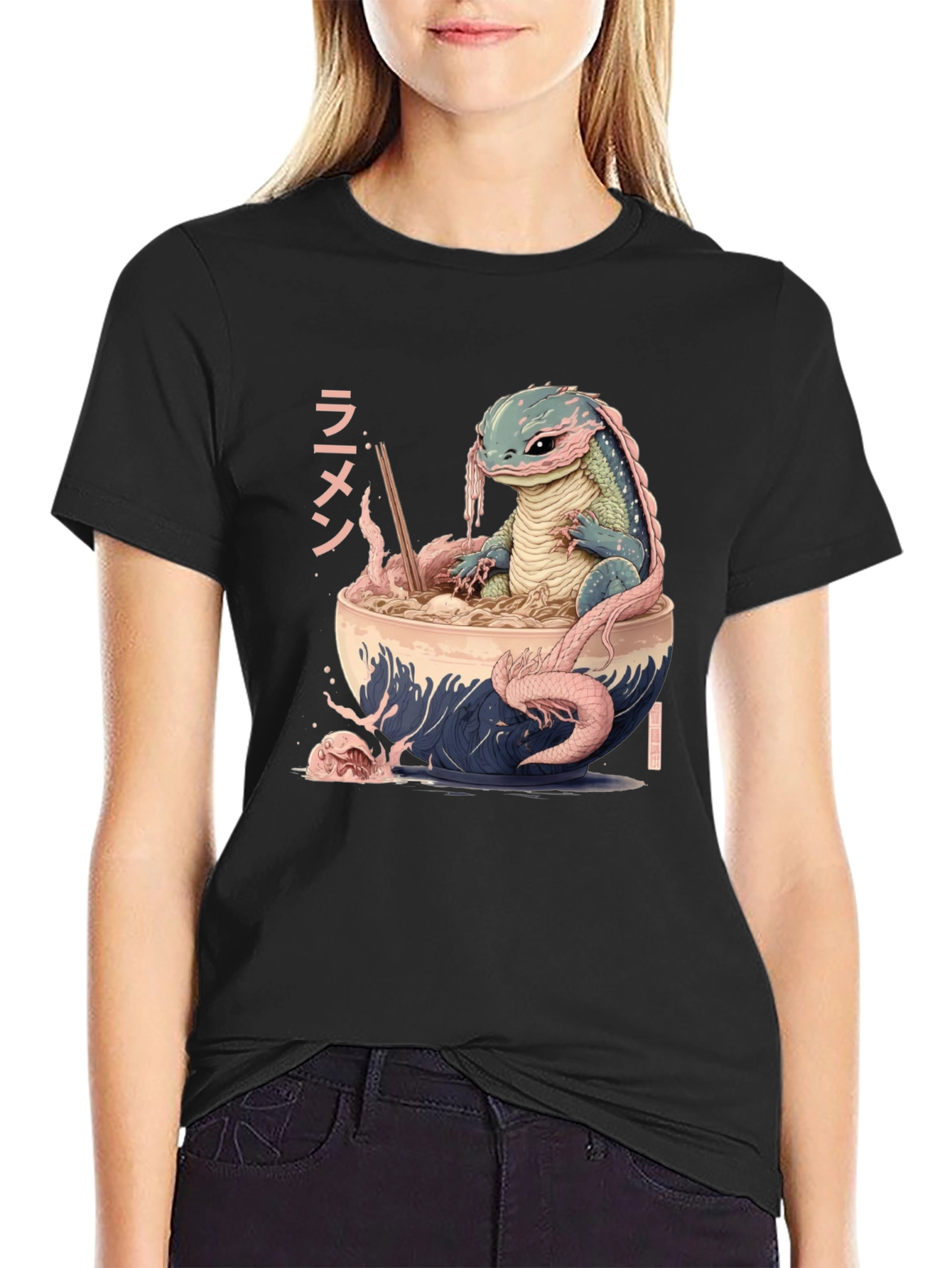 Axolotl Ramen T-Shirt - Unique Anime Design