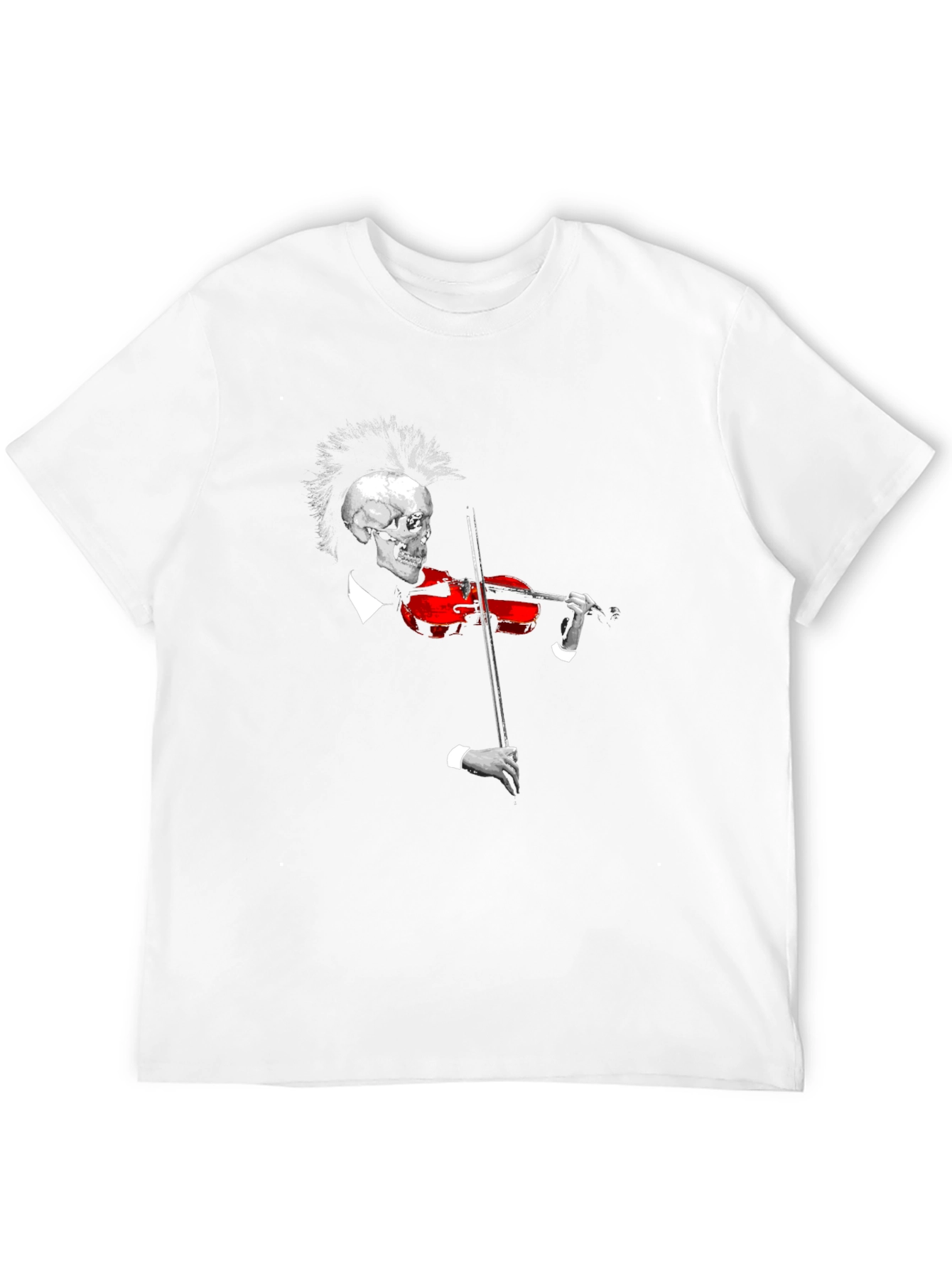 Skull Violinist Black T-Shirt