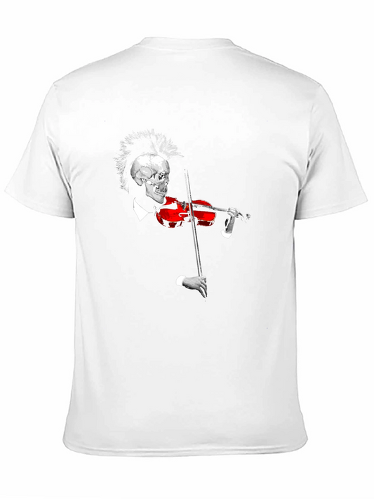 Skull Violinist Black T-Shirt