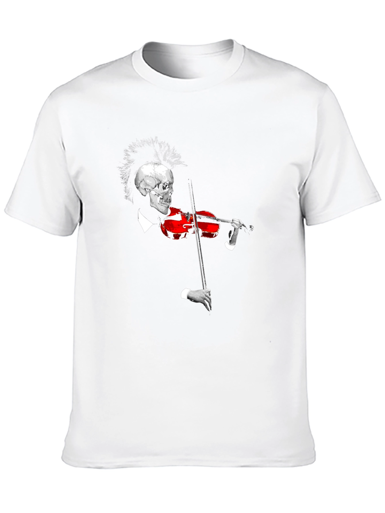 Skull Violinist Black T-Shirt