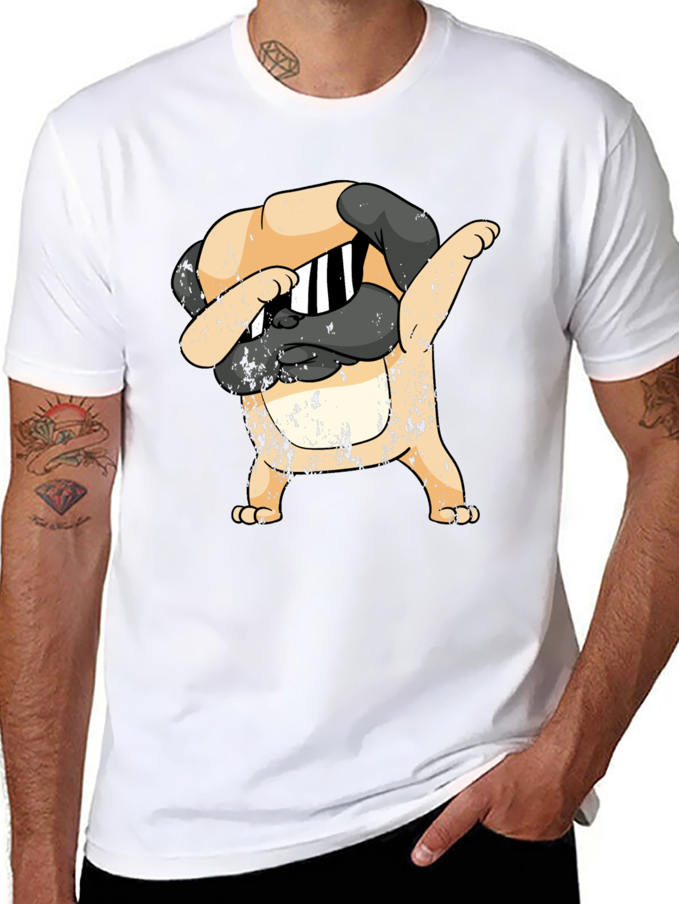 Funny Pug Dab Dance T-Shirt