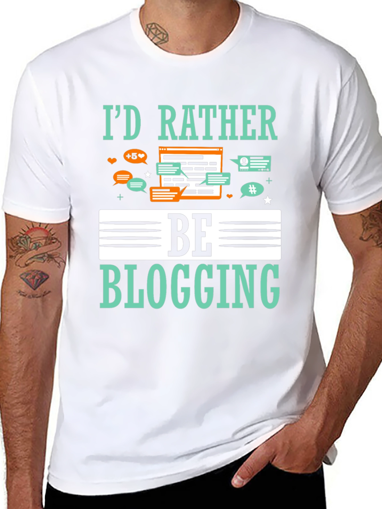 Id Rather Be Blogging T-Shirt