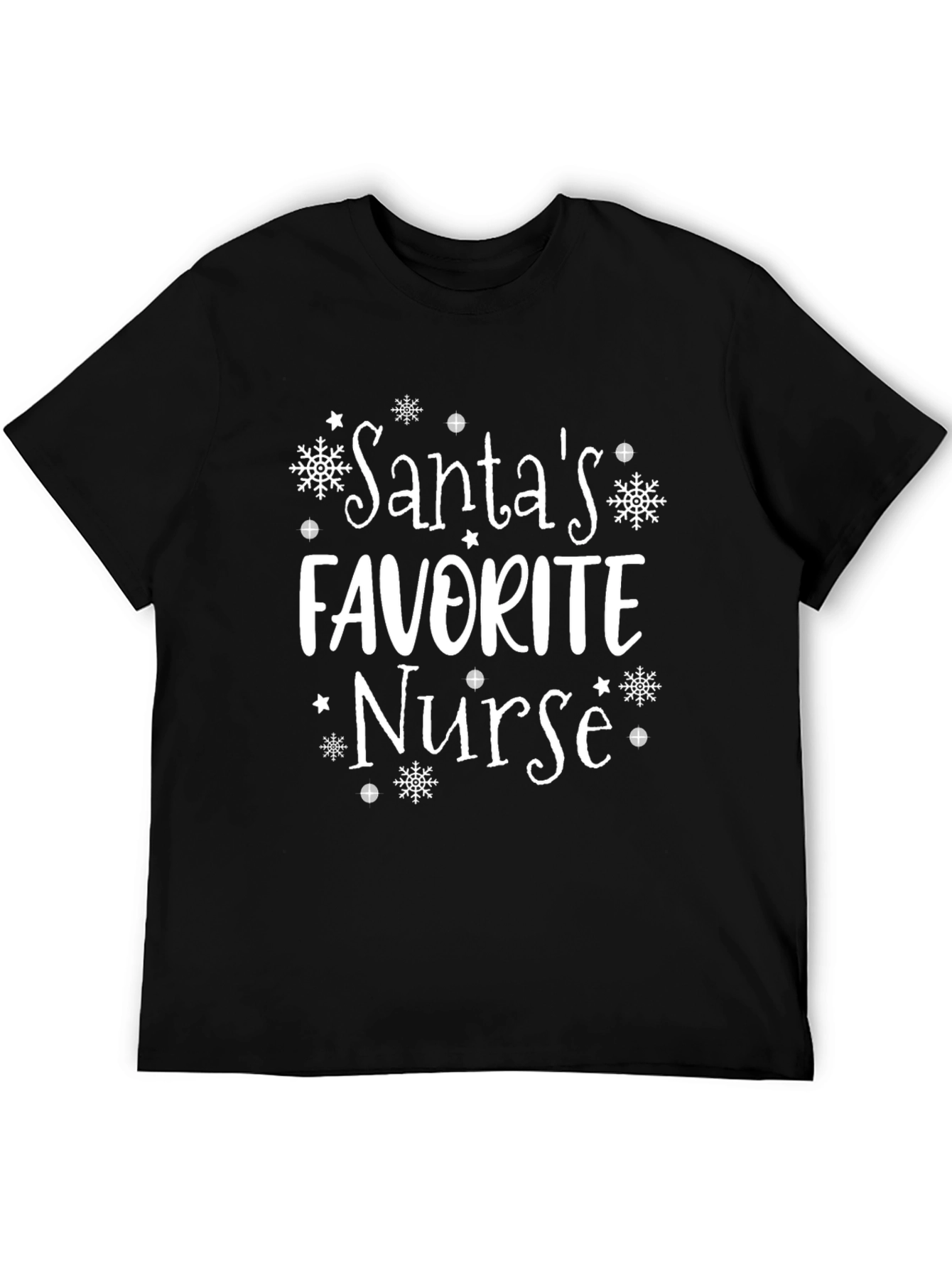 Santas Favorite Nurse Christmas Holiday T-Shirt