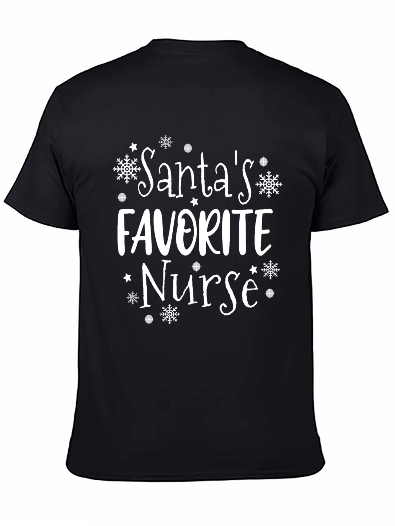 Santas Favorite Nurse Christmas Holiday T-Shirt