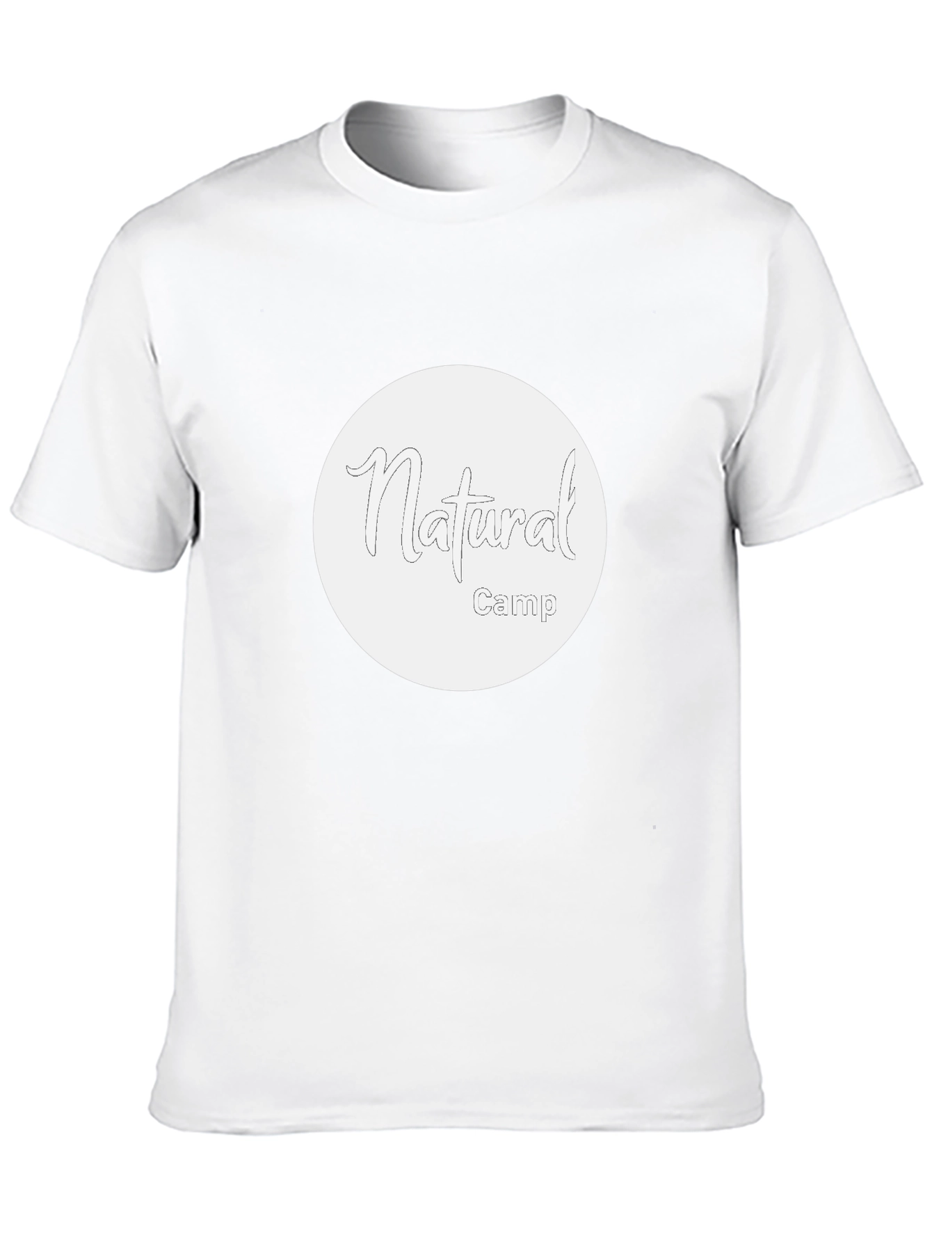Natural Camp Graphic Tee - Black Cotton T-Shirt