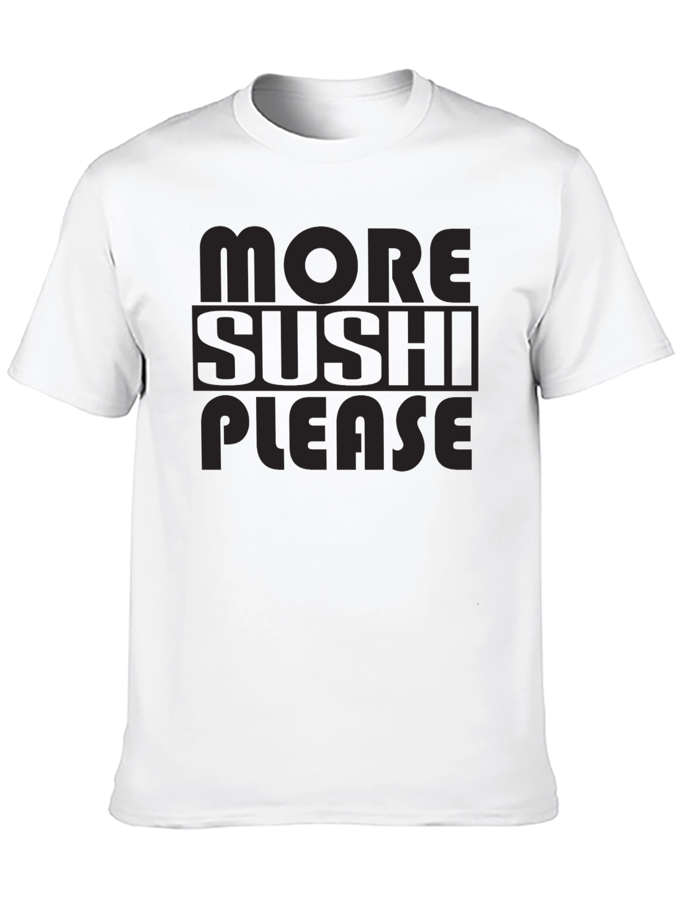 More Sushi Please T-Shirt - Black