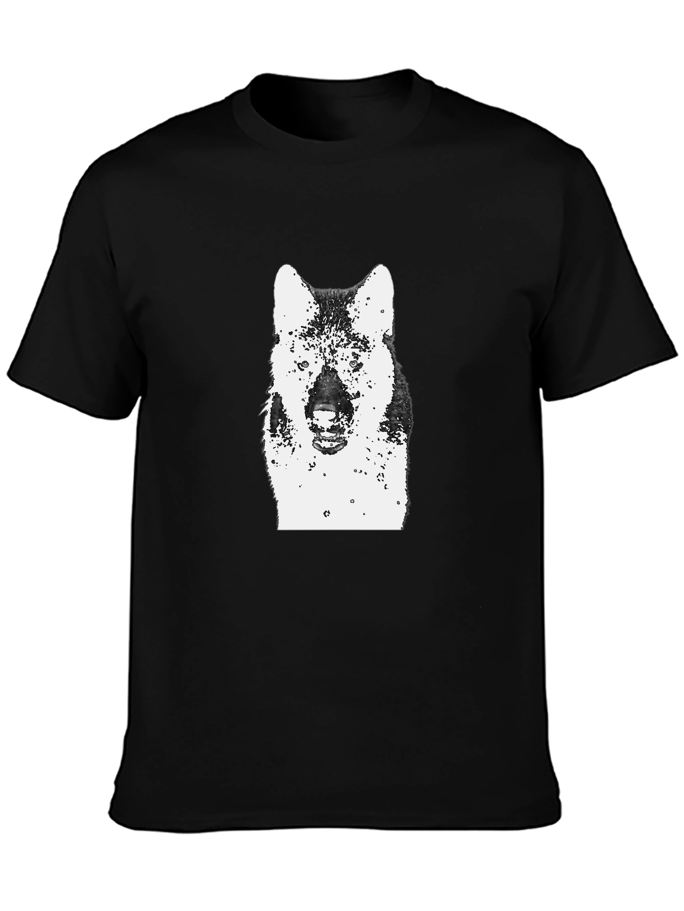 Wolf Graphic Black T-Shirt
