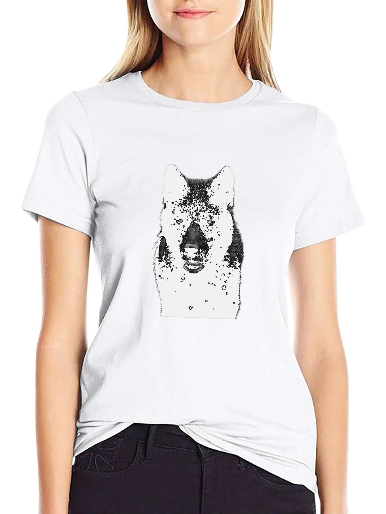 Wolf Graphic Black T-Shirt