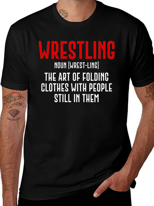 Wrestling Definition Black T-Shirt