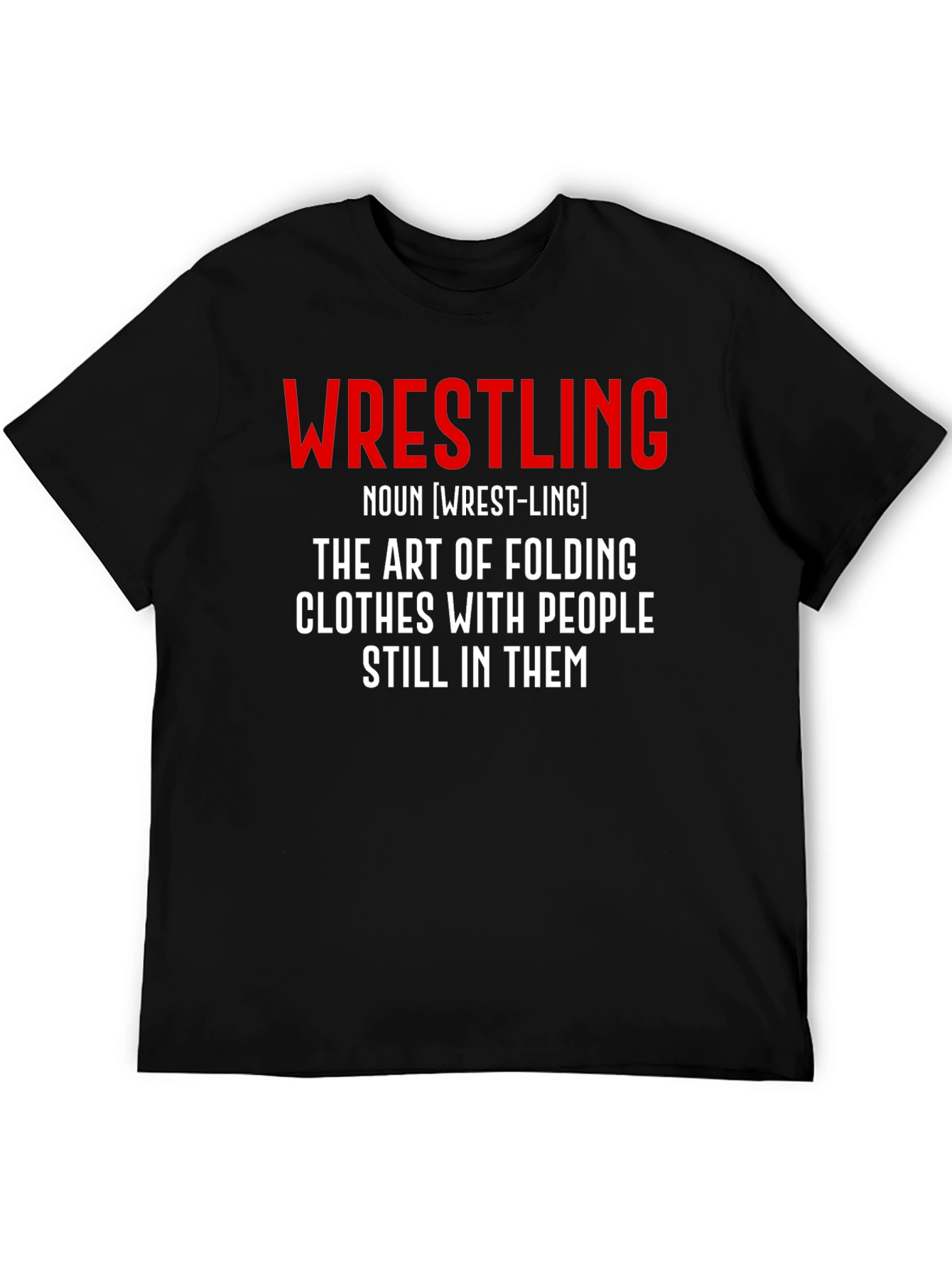 Wrestling Definition Black T-Shirt