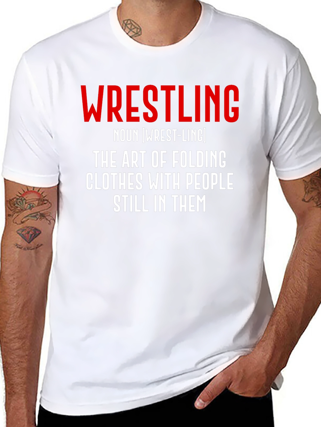 Wrestling Definition Black T-Shirt