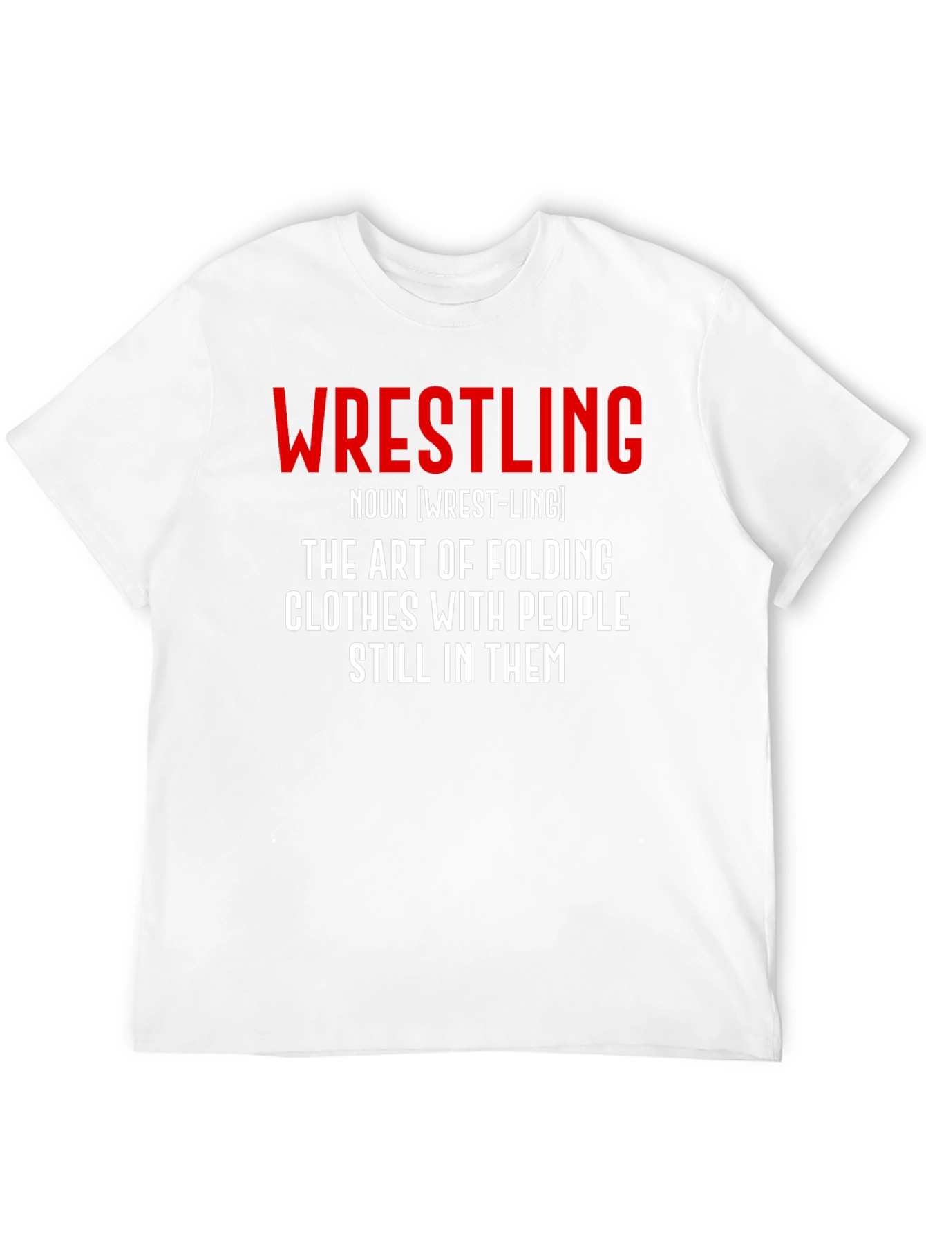 Wrestling Definition Black T-Shirt