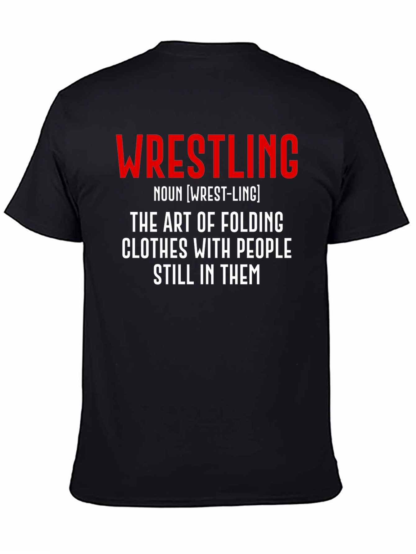 Wrestling Definition Black T-Shirt