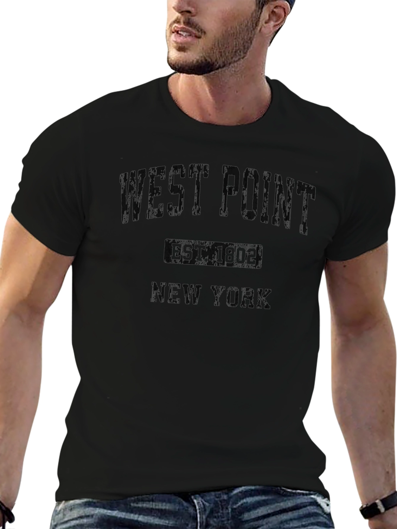 West Point T-Shirt - Est. 1802 - Black