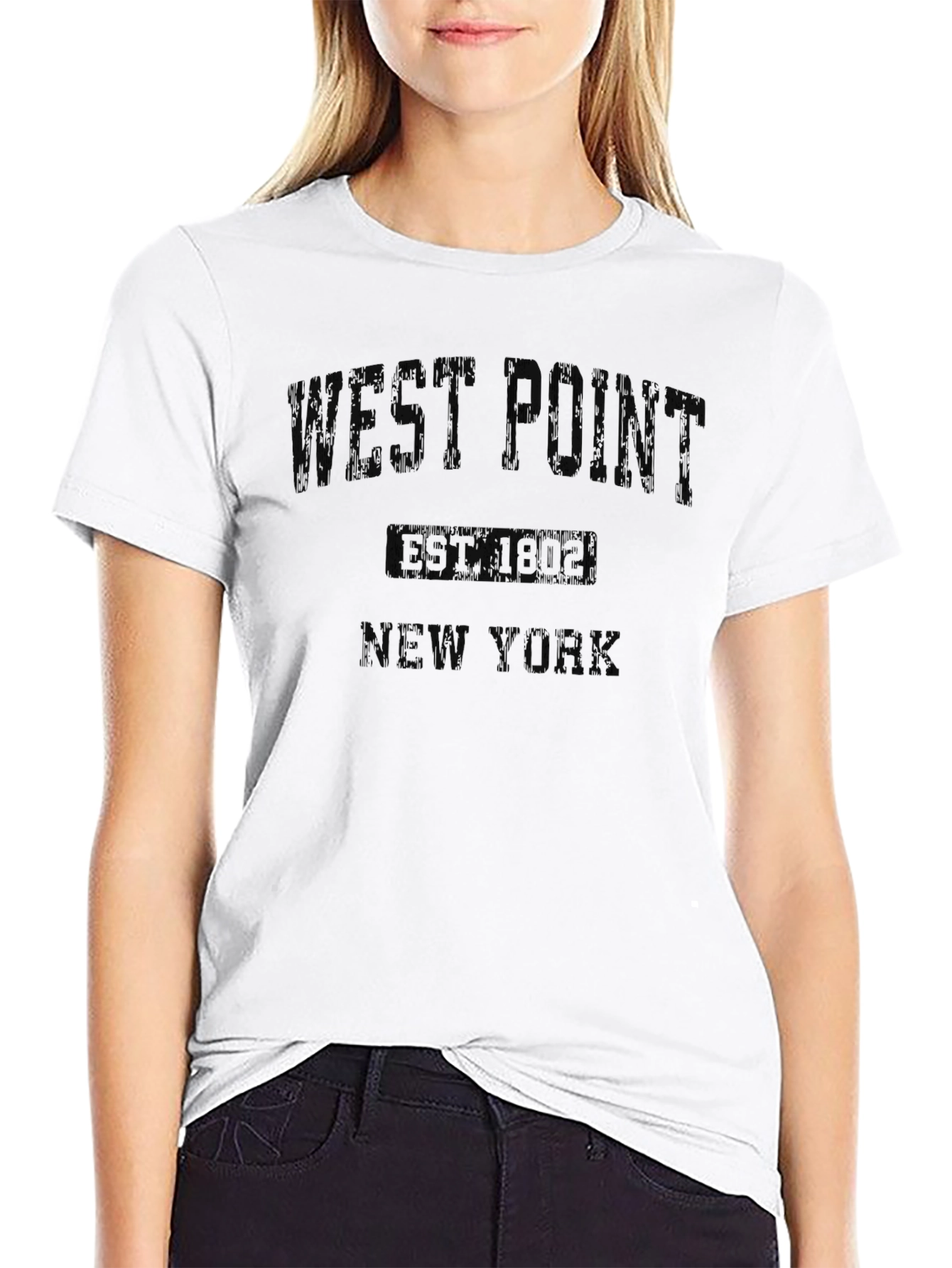 West Point T-Shirt - Est. 1802 - Black