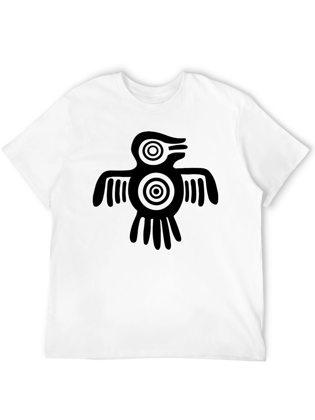 Aztec Bird Graphic Tee - Black T-Shirt