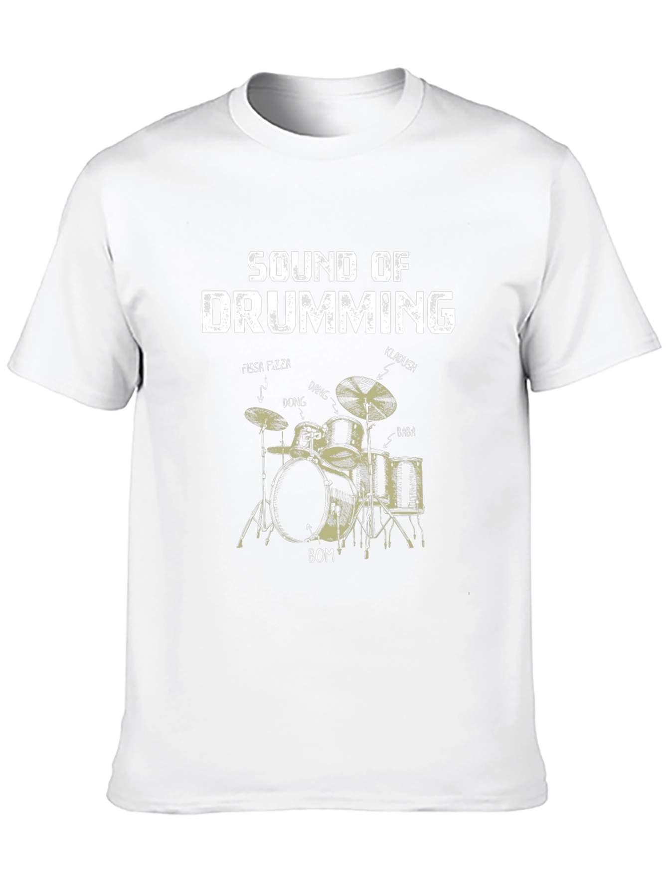 Sound of Drumming Black T-Shirt for Music Lovers