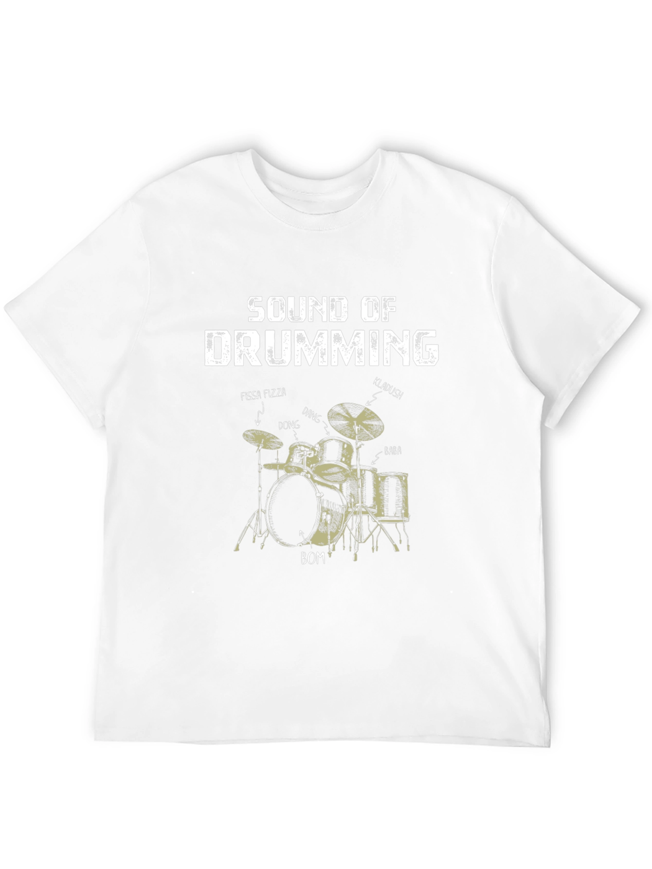 Sound of Drumming Black T-Shirt for Music Lovers