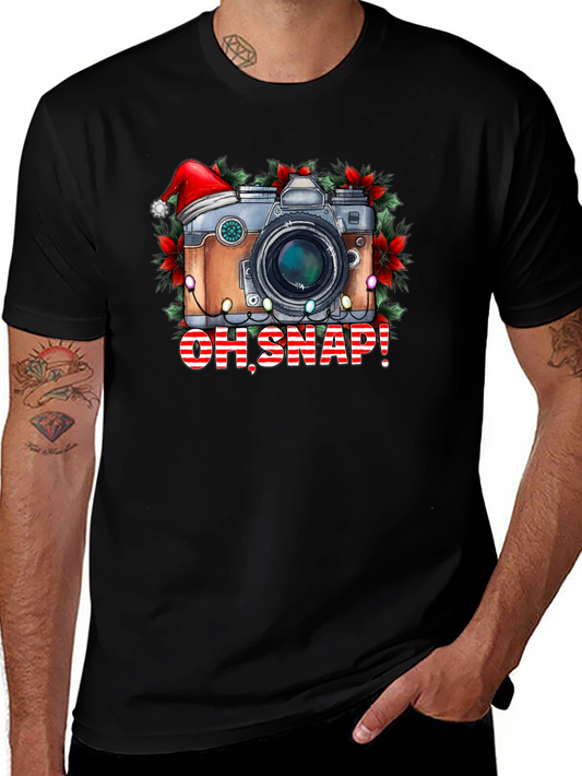 Oh Snap! Christmas Camera Graphic Tee