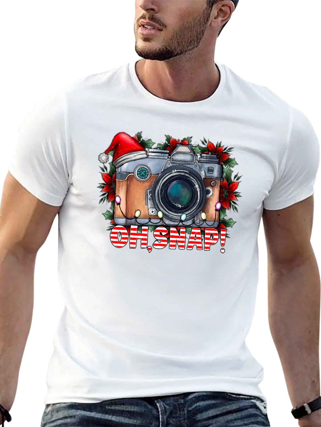 Oh Snap! Christmas Camera Graphic Tee
