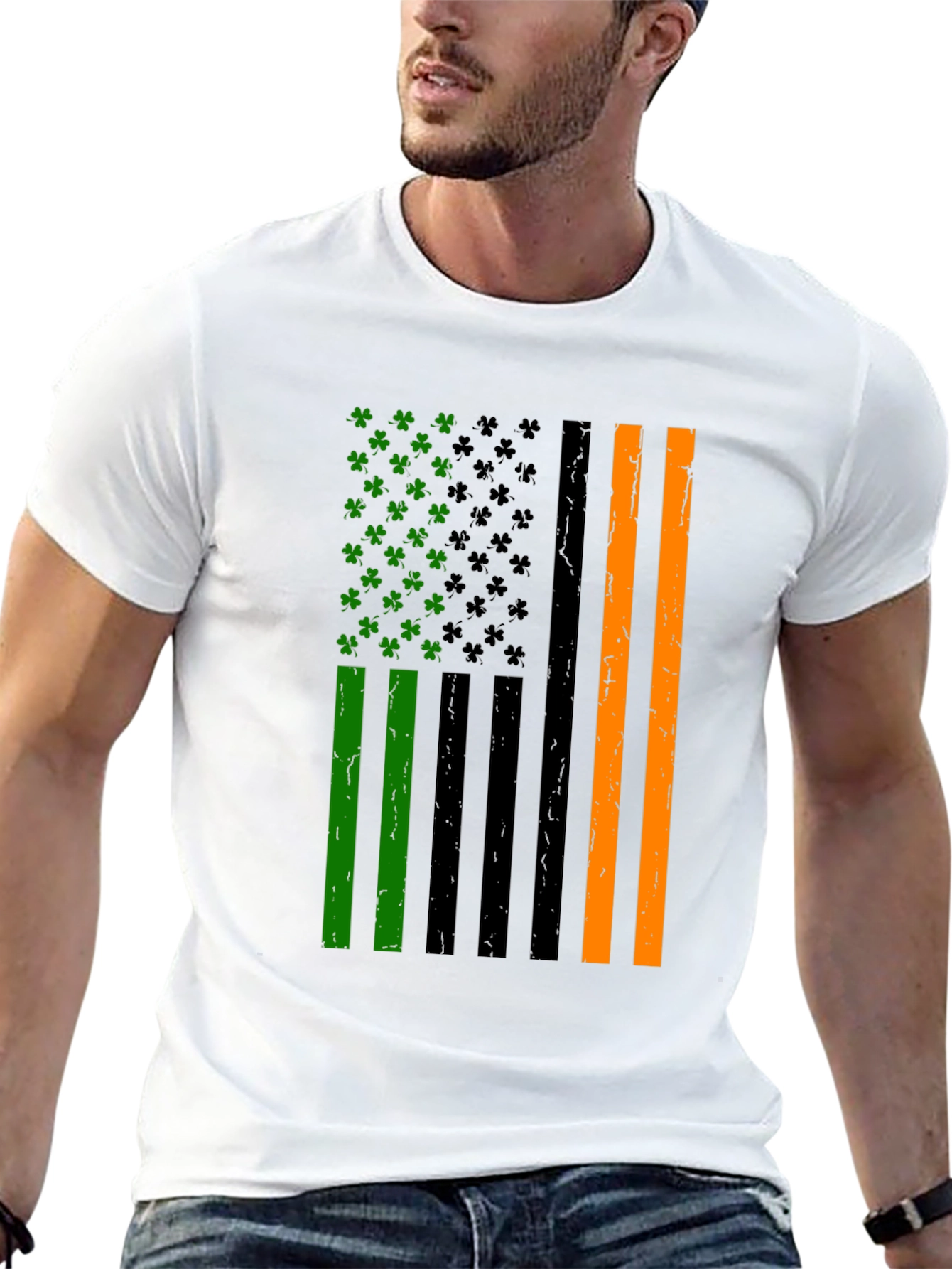 St. Patricks Day Flag Shamrock T-Shirt