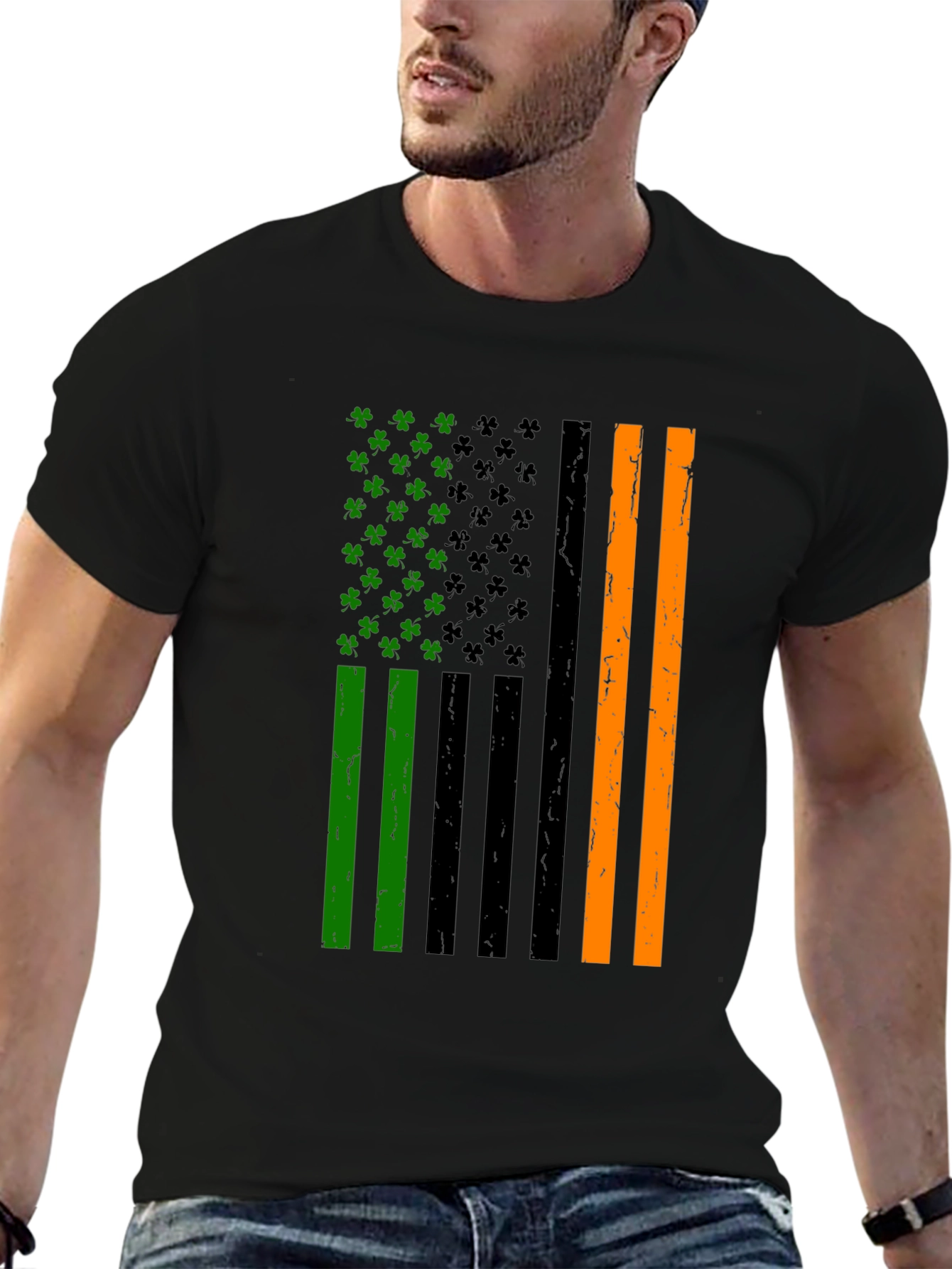 St. Patricks Day Flag Shamrock T-Shirt