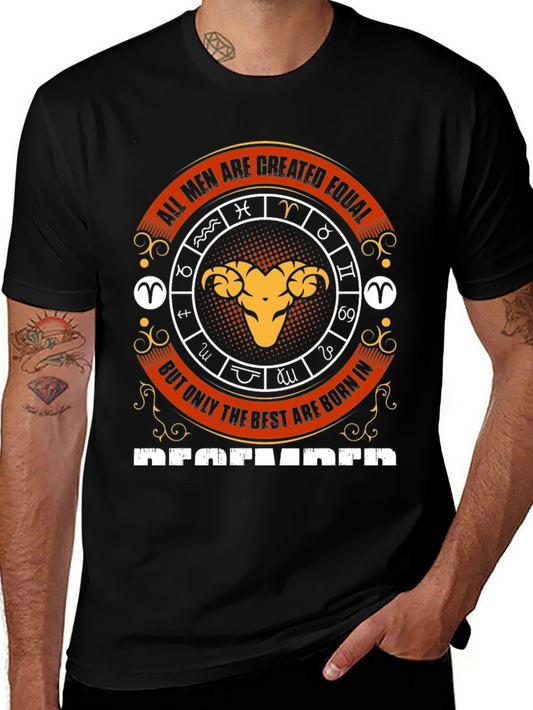 All Men Are Created Equal Aries Zodiac T-Shirt