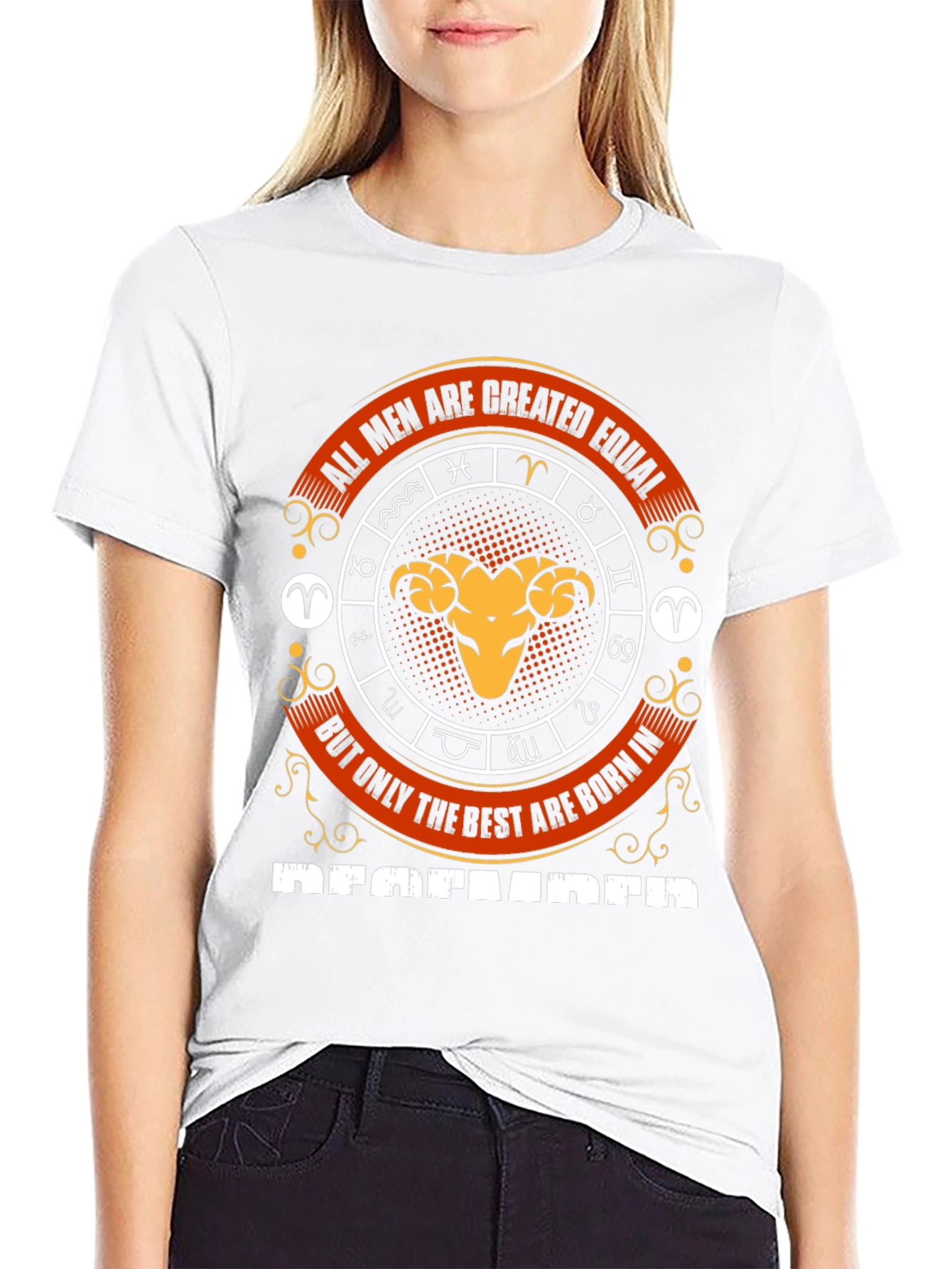 All Men Are Created Equal Aries Zodiac T-Shirt