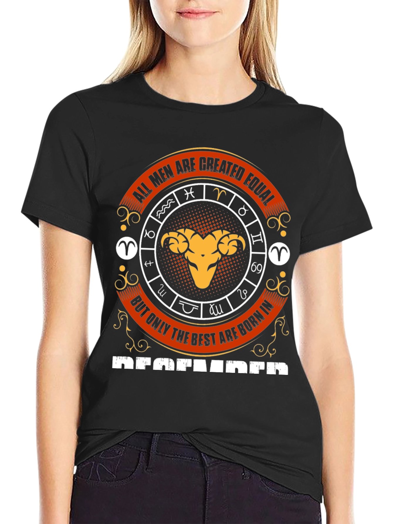 All Men Are Created Equal Aries Zodiac T-Shirt