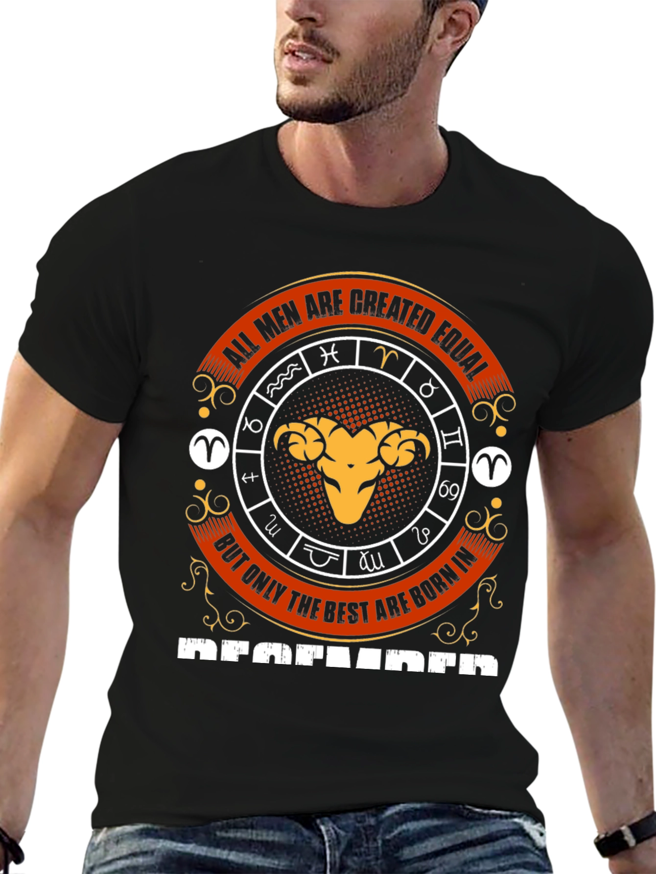 All Men Are Created Equal Aries Zodiac T-Shirt