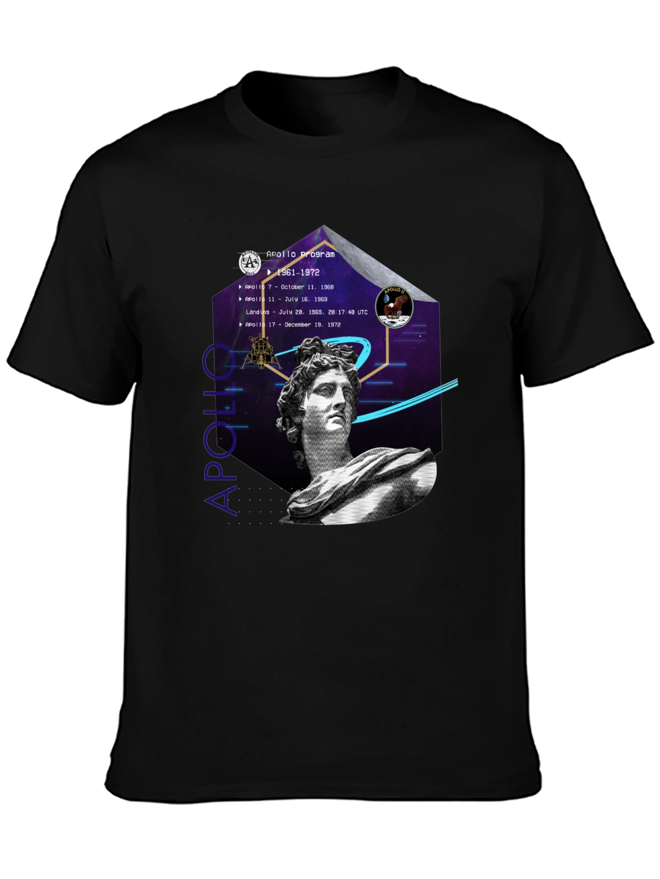 Apollo Program Graphic T-Shirt - Space History Tee