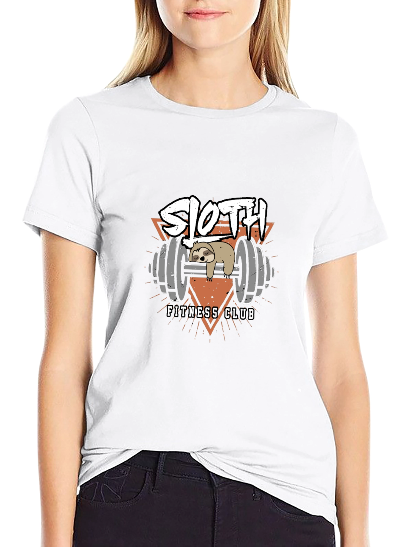 Sloth Fitness Club Black T-Shirt - Gym Humor