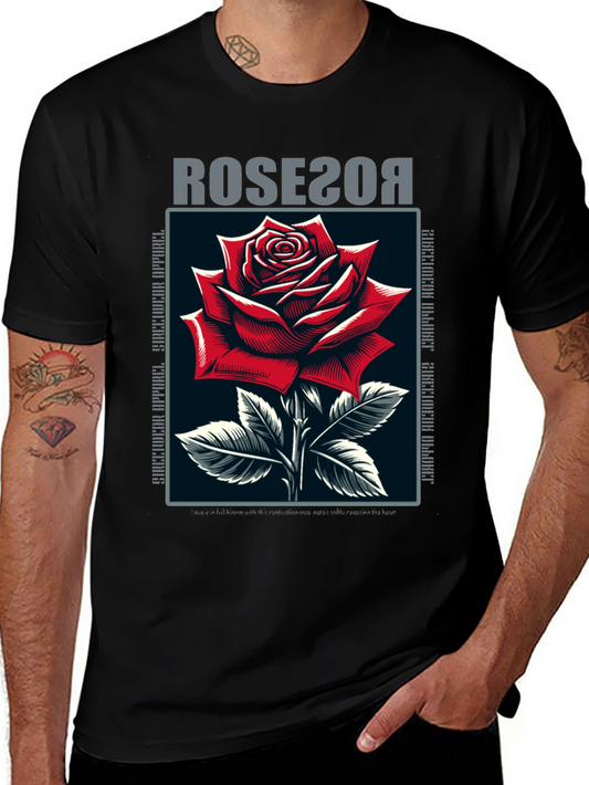 Rose Graphic T-Shirt - Stylish Streetwear