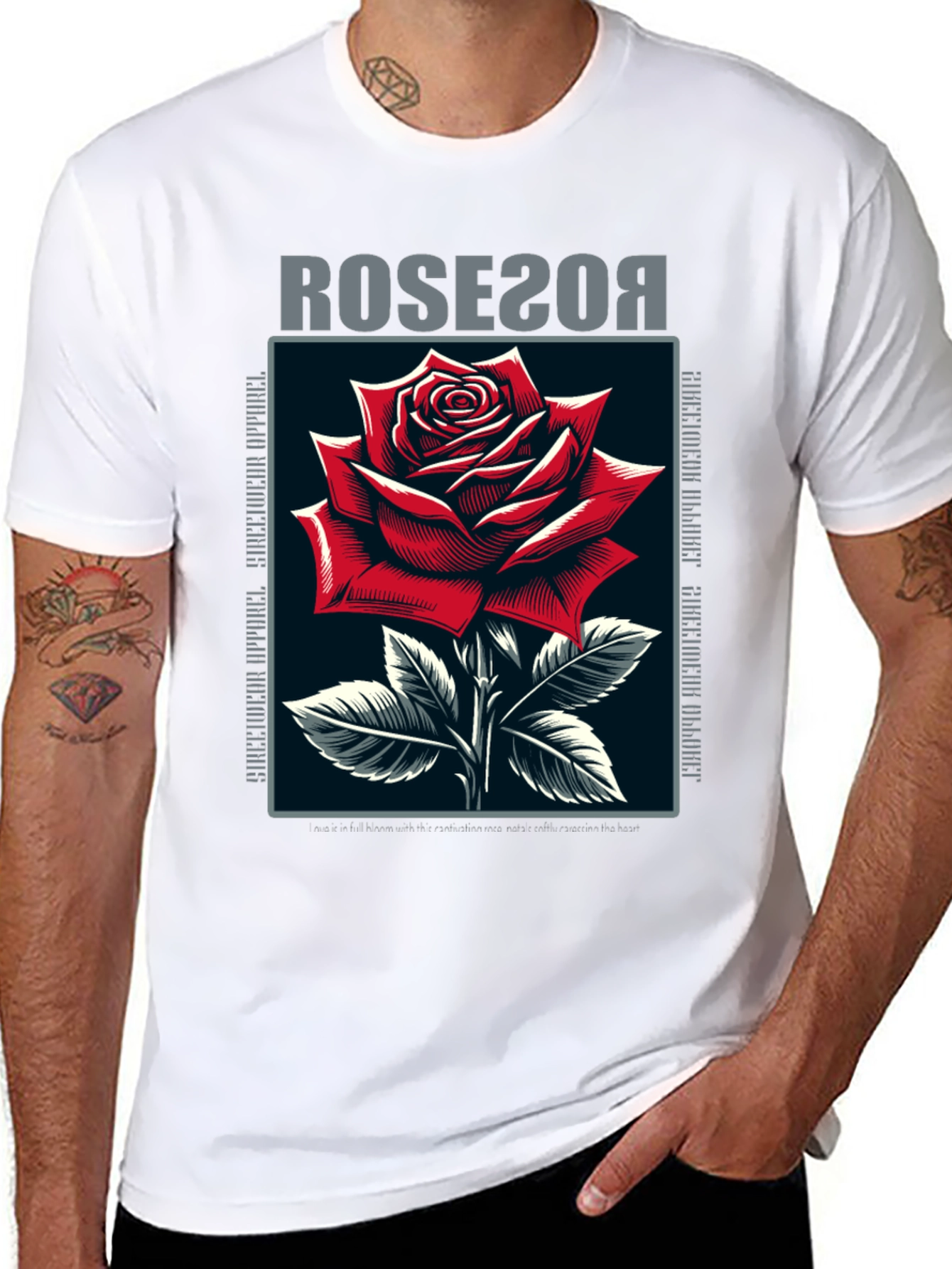 Rose Graphic T-Shirt - Stylish Streetwear