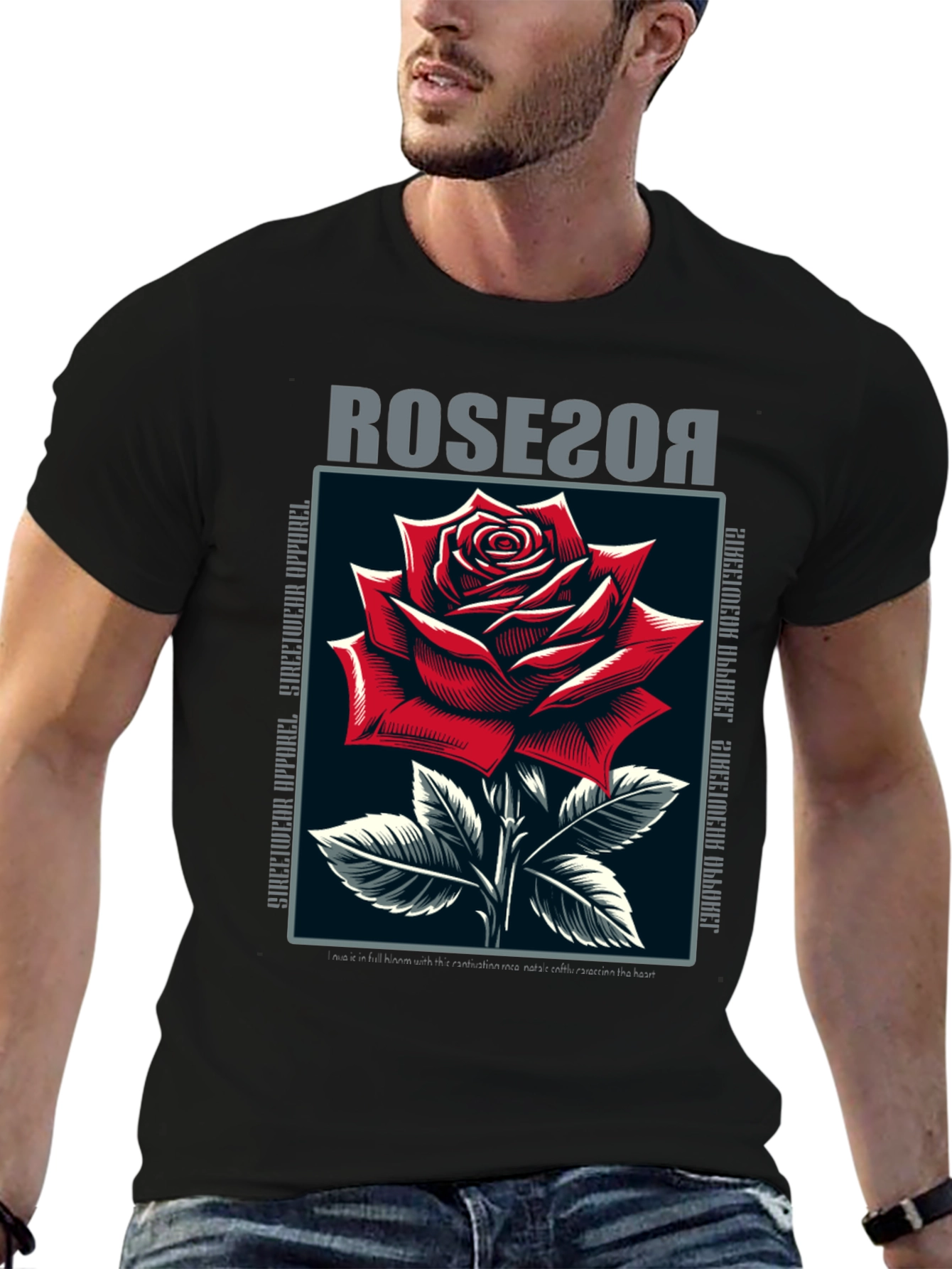Rose Graphic T-Shirt - Stylish Streetwear