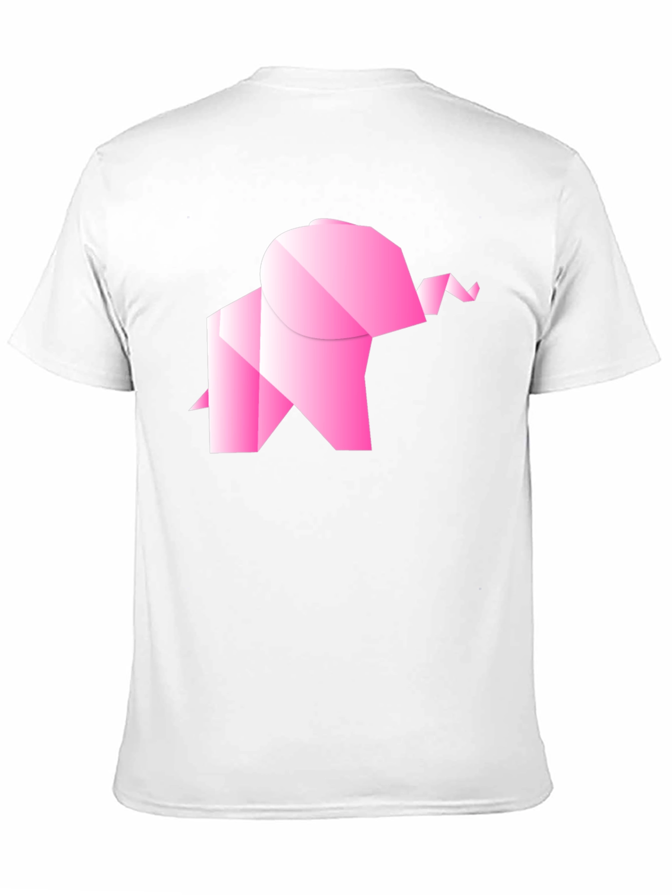 Origami Elephant Graphic Tee - Stylish Black T-Shirt
