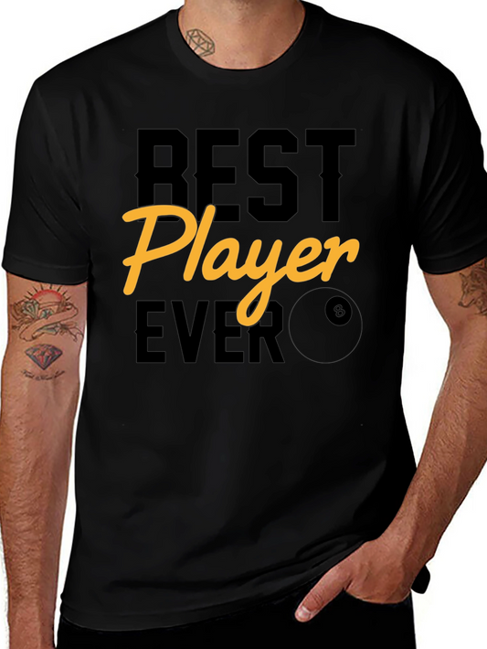 Best Player Ever Graphic Tee - Billiards T-Shirt